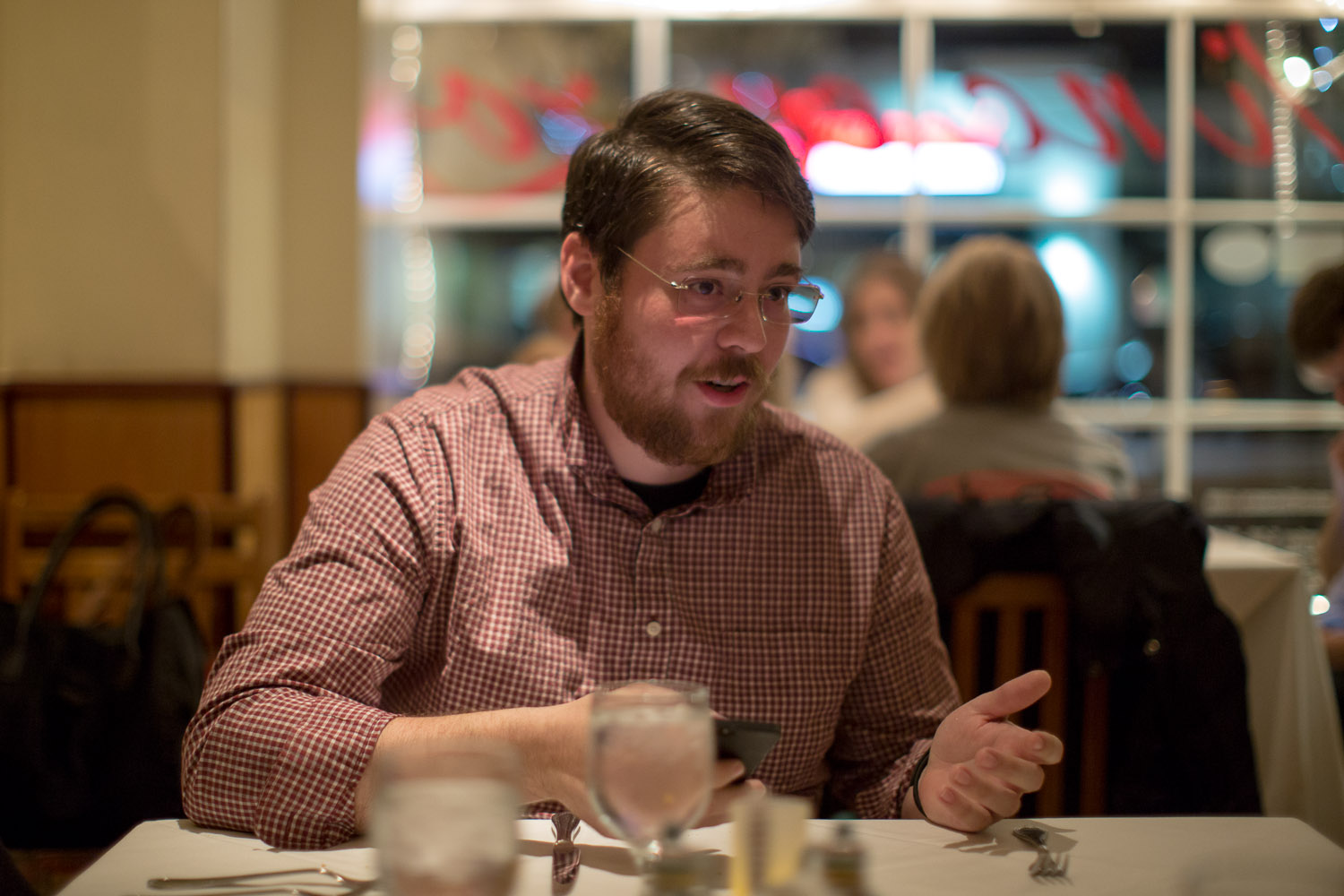 James at my birthday dinner at Vincenzo Ristorante in Santa Monica (Photo copyright David Calhoun)