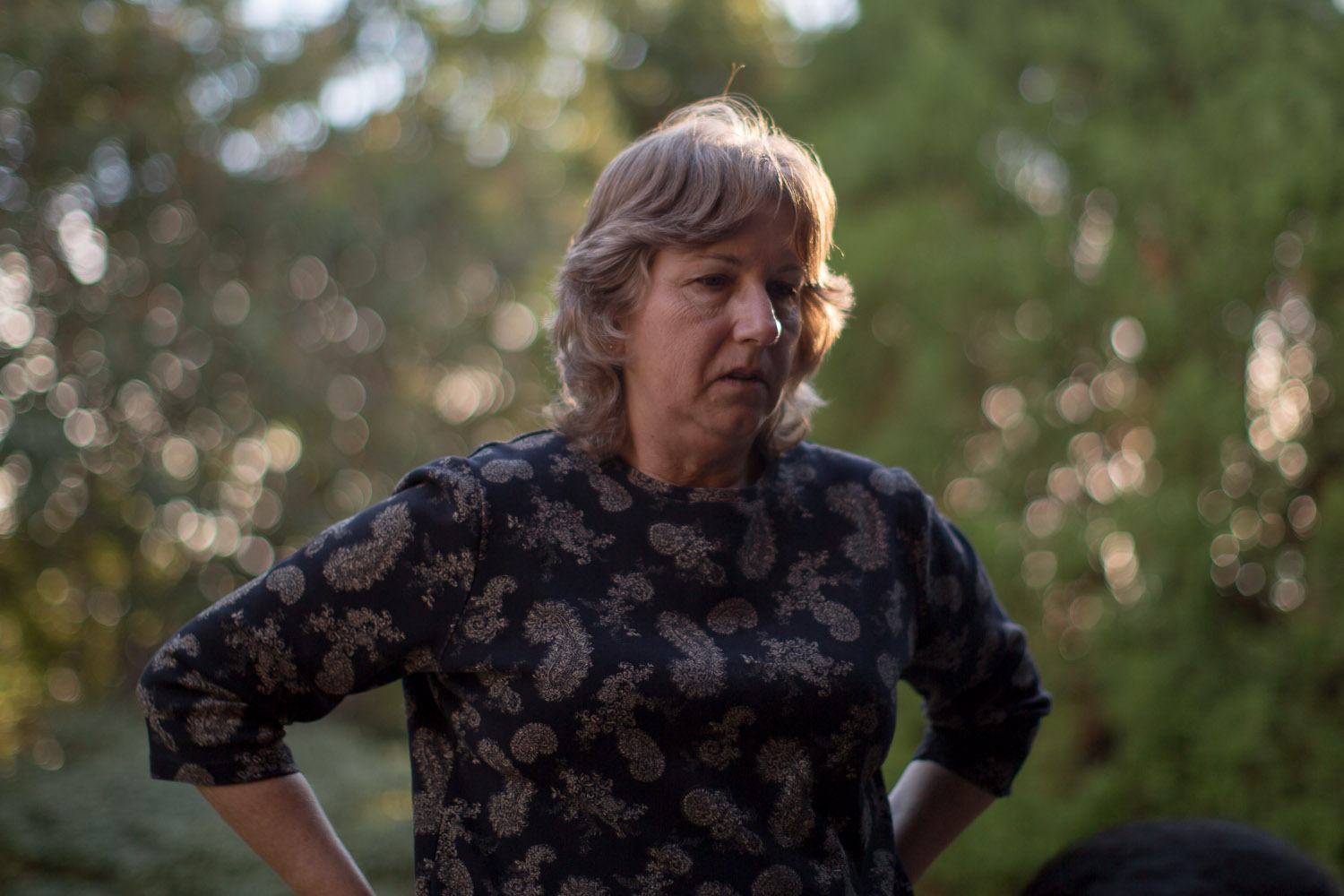 Mom in the backyard at home in LA (Photo copyright David Calhoun)