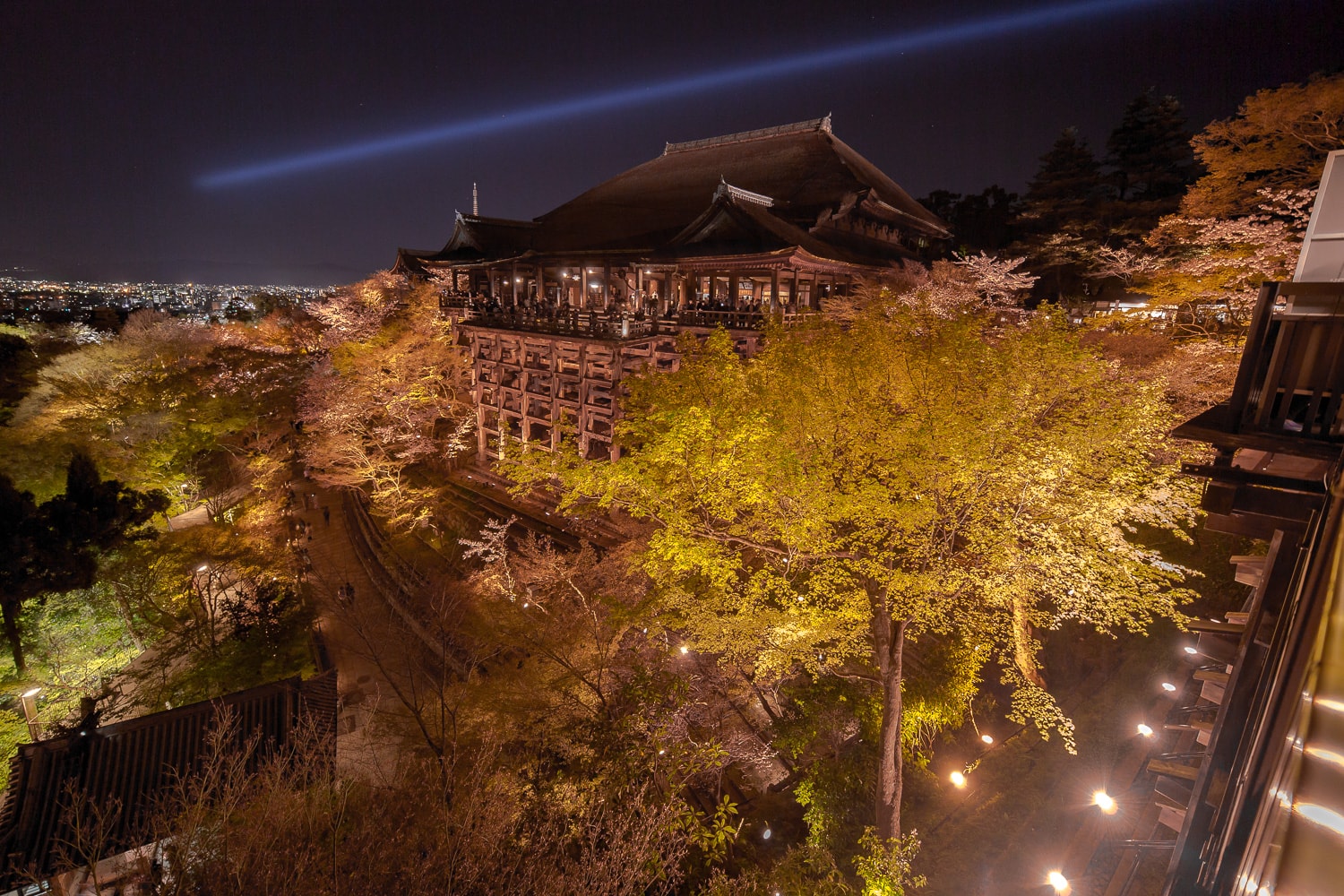 Kiyomizudera lightup in Kyoto, Japan