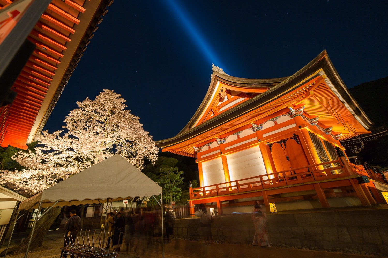 Kiyomizudera lightup in Kyoto, Japan