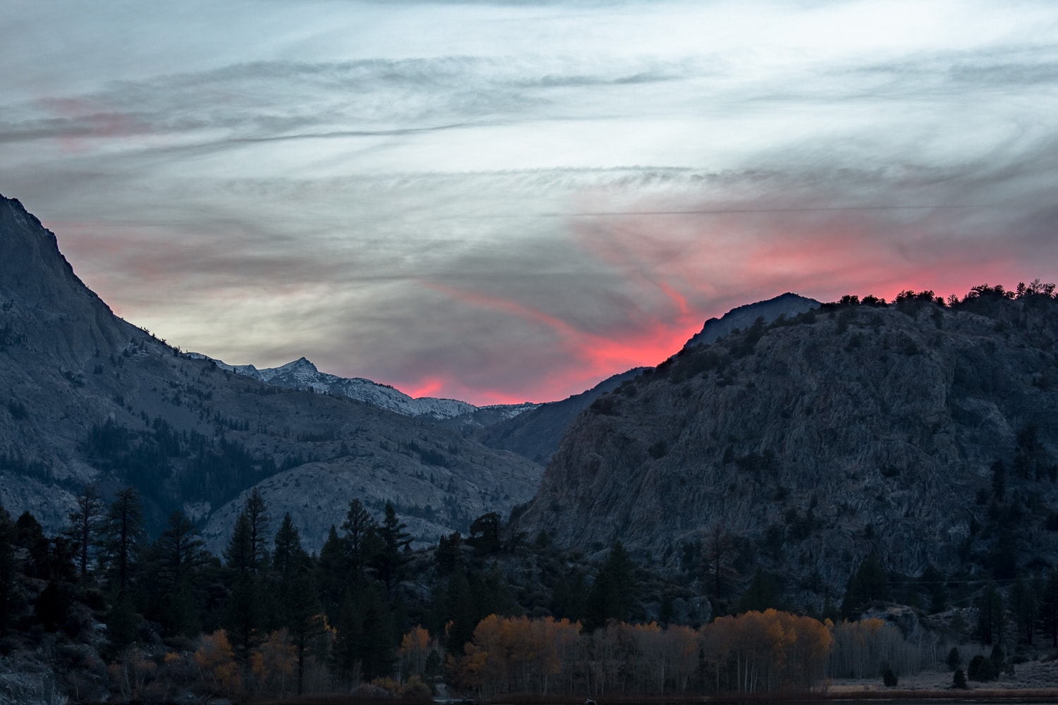 Mountains seen from June Lake