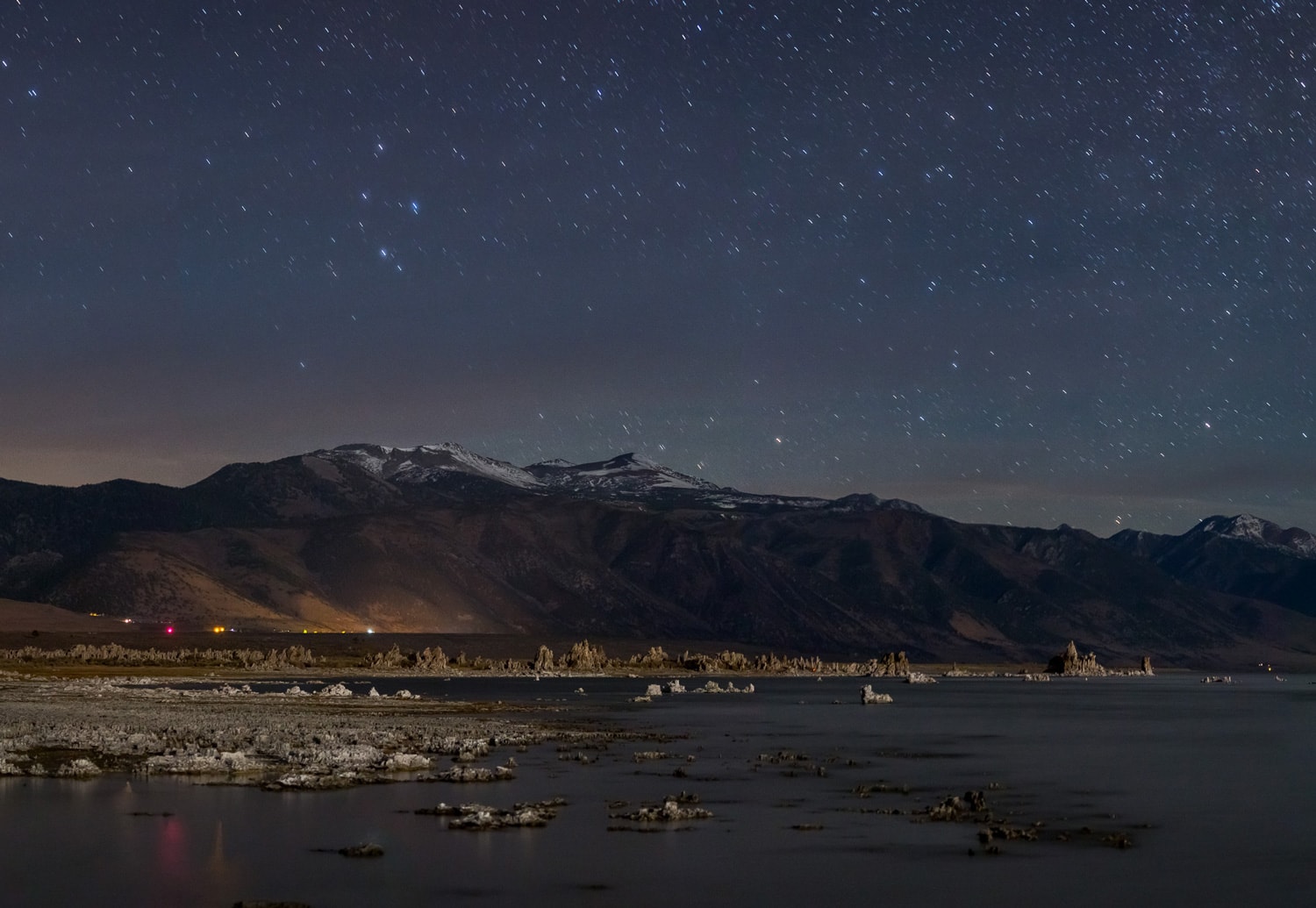 Mono Lake at night