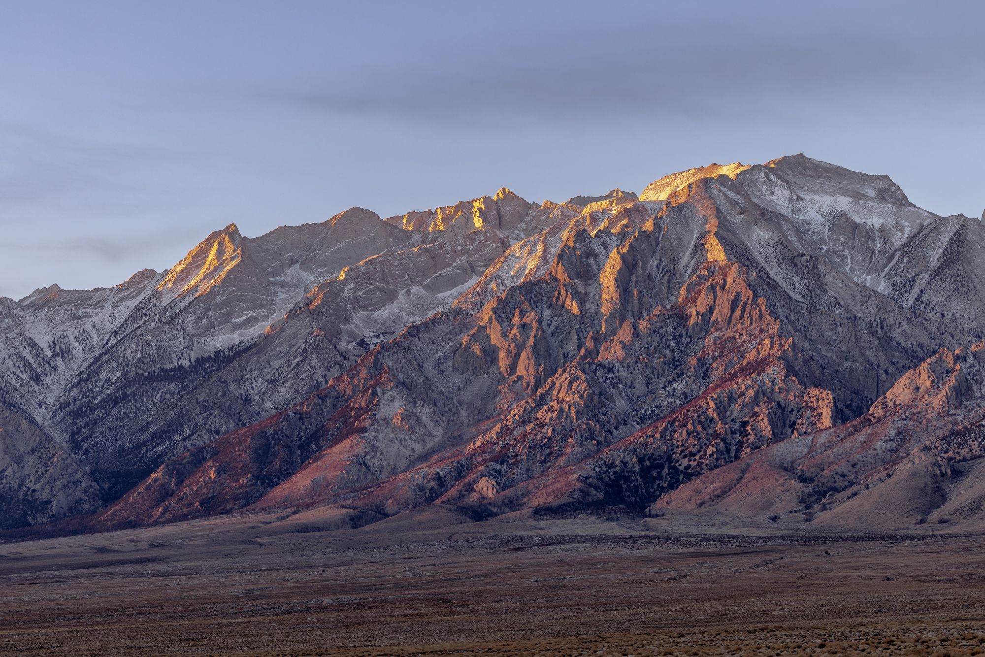 Sunrise in the Eastern Sierra